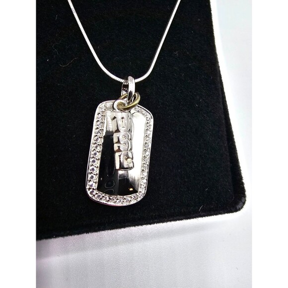 NEW w/ Tags USC Trojans Mini Dog Tag Silver Necklace MSRP: $99.95 - Picture 2 of 4